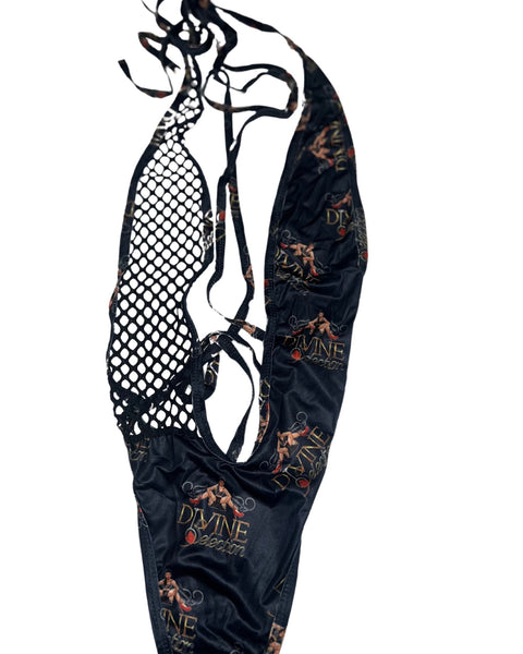 Exotic Dance Wear Obsidian One Piece Divine Selection