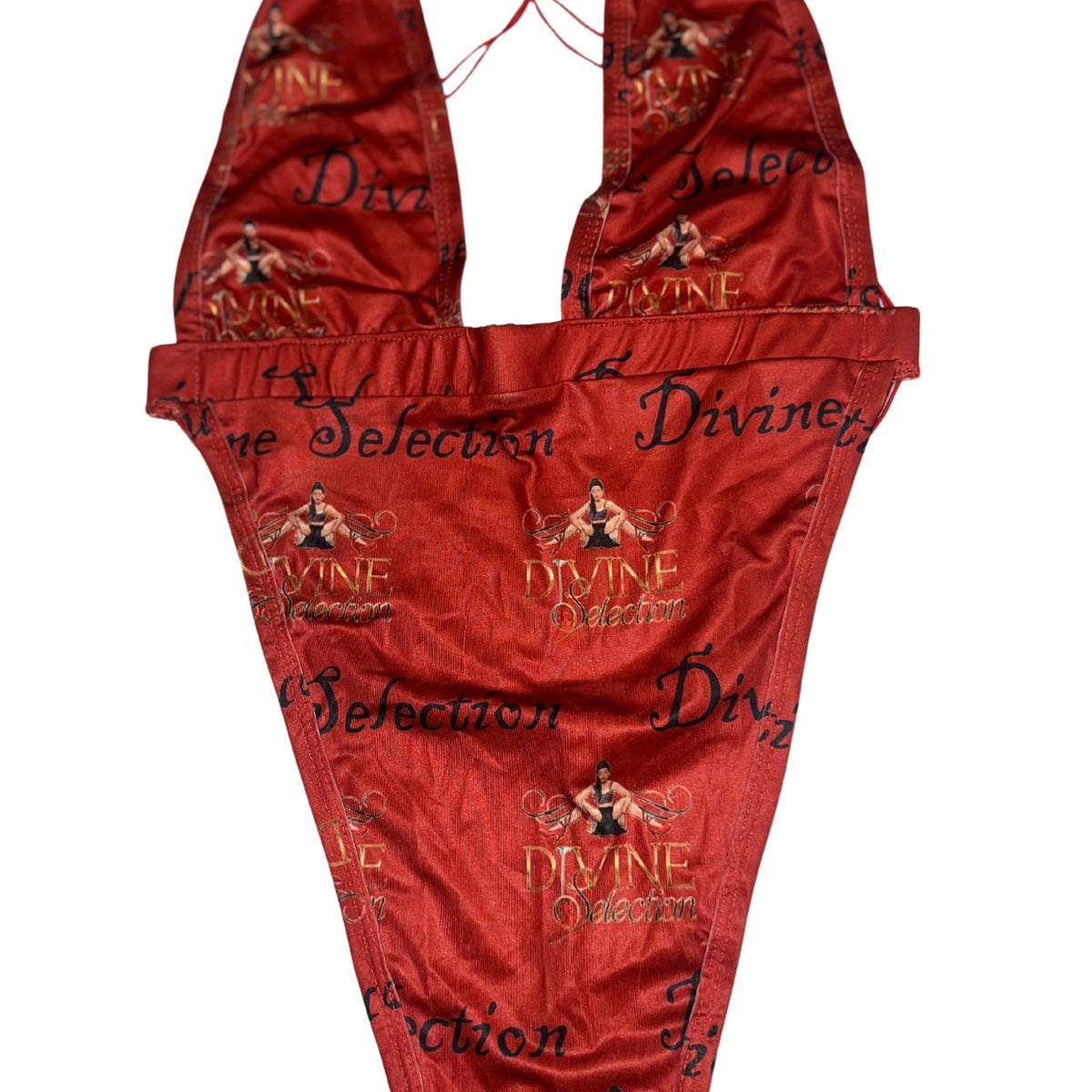 Exotic Dance Wear Red Sexy One Piece