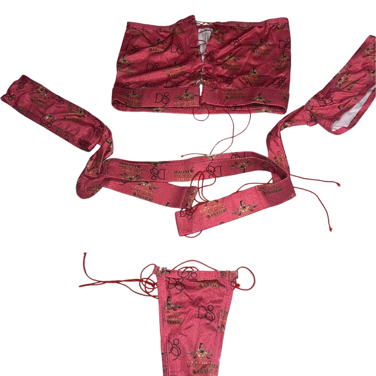 Divine Selection Exotic Dance Wear Blazing Two Piece