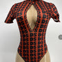 Short-Sleeve One-Piece Dance Set