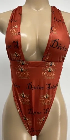 Exotic Dance Wear Red Sexy One Piece