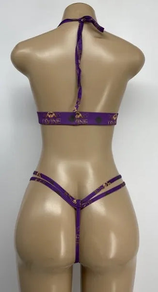 Plum Divine Selection Two Piece Exotic Dance Wear